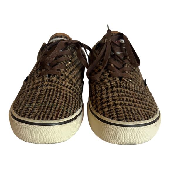 POLO RALPH LAUREN Keaton Harris Tweed Sneaker In Glen Plaid Size 14 - Picture 6 of 16
